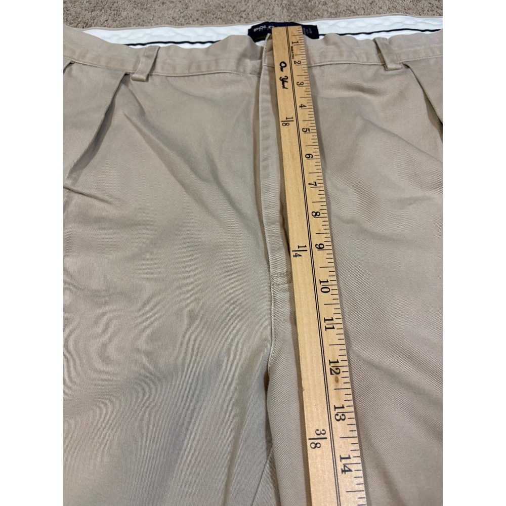 Polo Golf Ralph Lauren Men's Classic Fit Chino Shorts Tan Pleated Size 40 - Picture 5 of 7